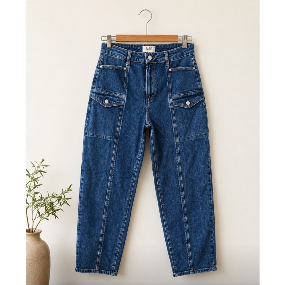 Paige Alexis Cargo Denim Jeans Size 28